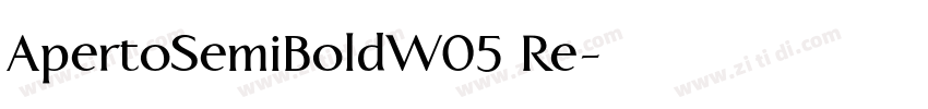 ApertoSemiBoldW05 Re字体转换